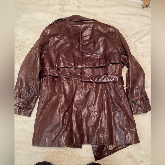 Vintage Double Breasted Leather Coat by Pelle Studio for Wilson Leather - Picture 10 of 11